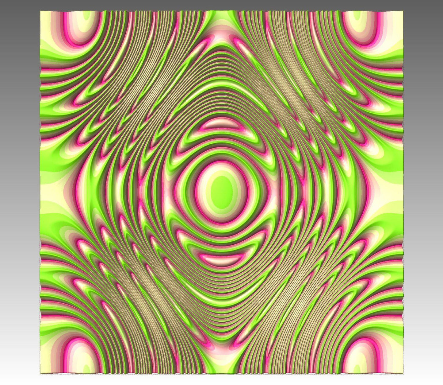 DEZ129 Seamless wall panel 3D model for CNC machining with software Vectric Aspire, Cut3D, ArtCAM - Bonitum CNC Model Studio