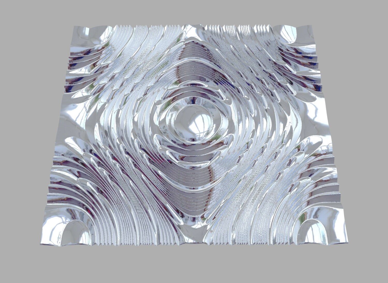 DEZ129 Seamless wall panel 3D model for CNC machining with software Vectric Aspire, Cut3D, ArtCAM - Bonitum CNC Model Studio