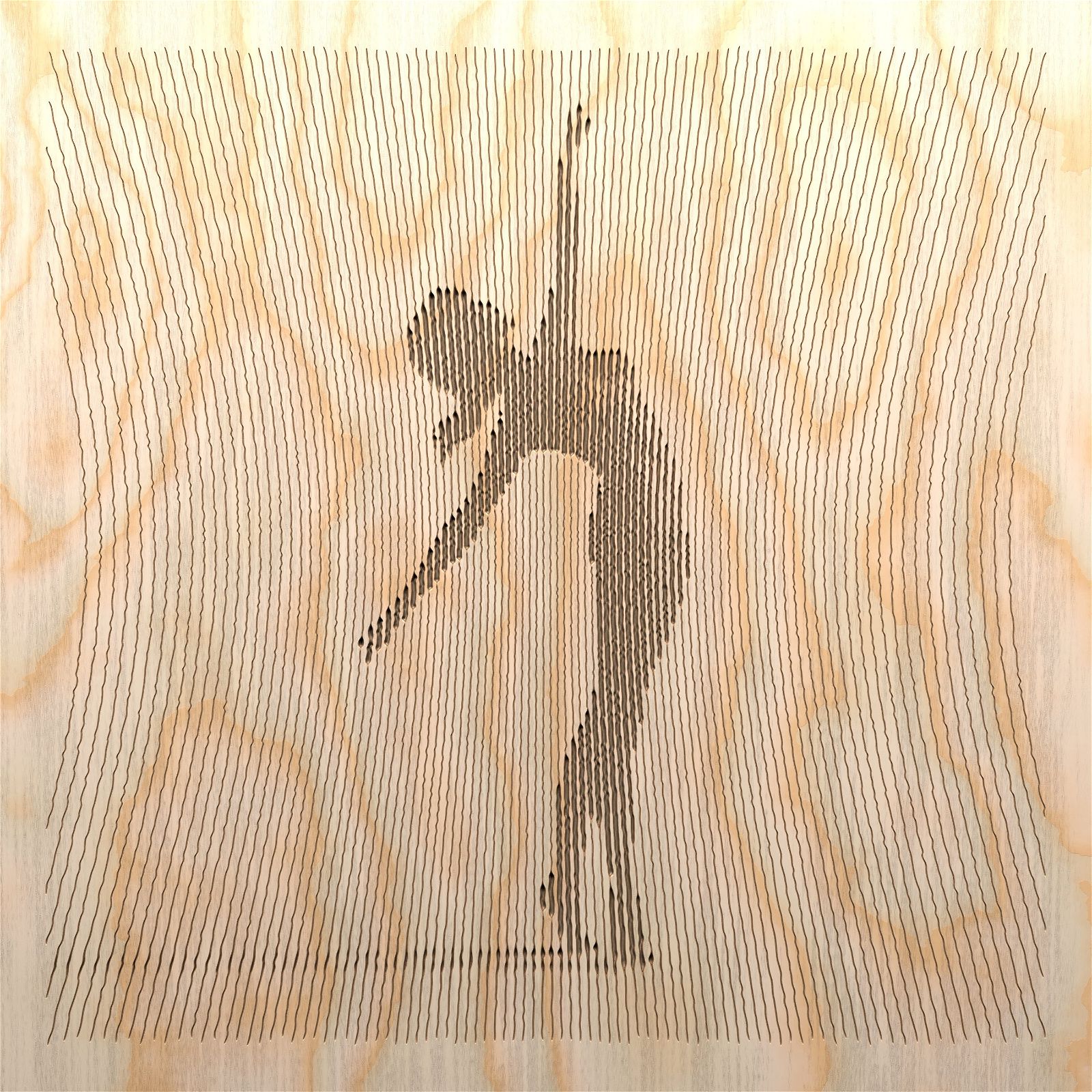 Dancing Women Poses 1 file for V- bit carving - Bonitum CNC Model Studio