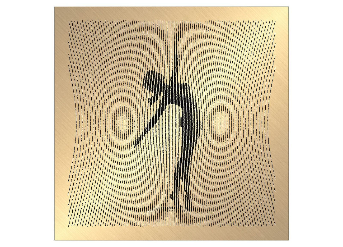 Dancing Women Poses 1 file for V- bit carving - Bonitum CNC Model Studio