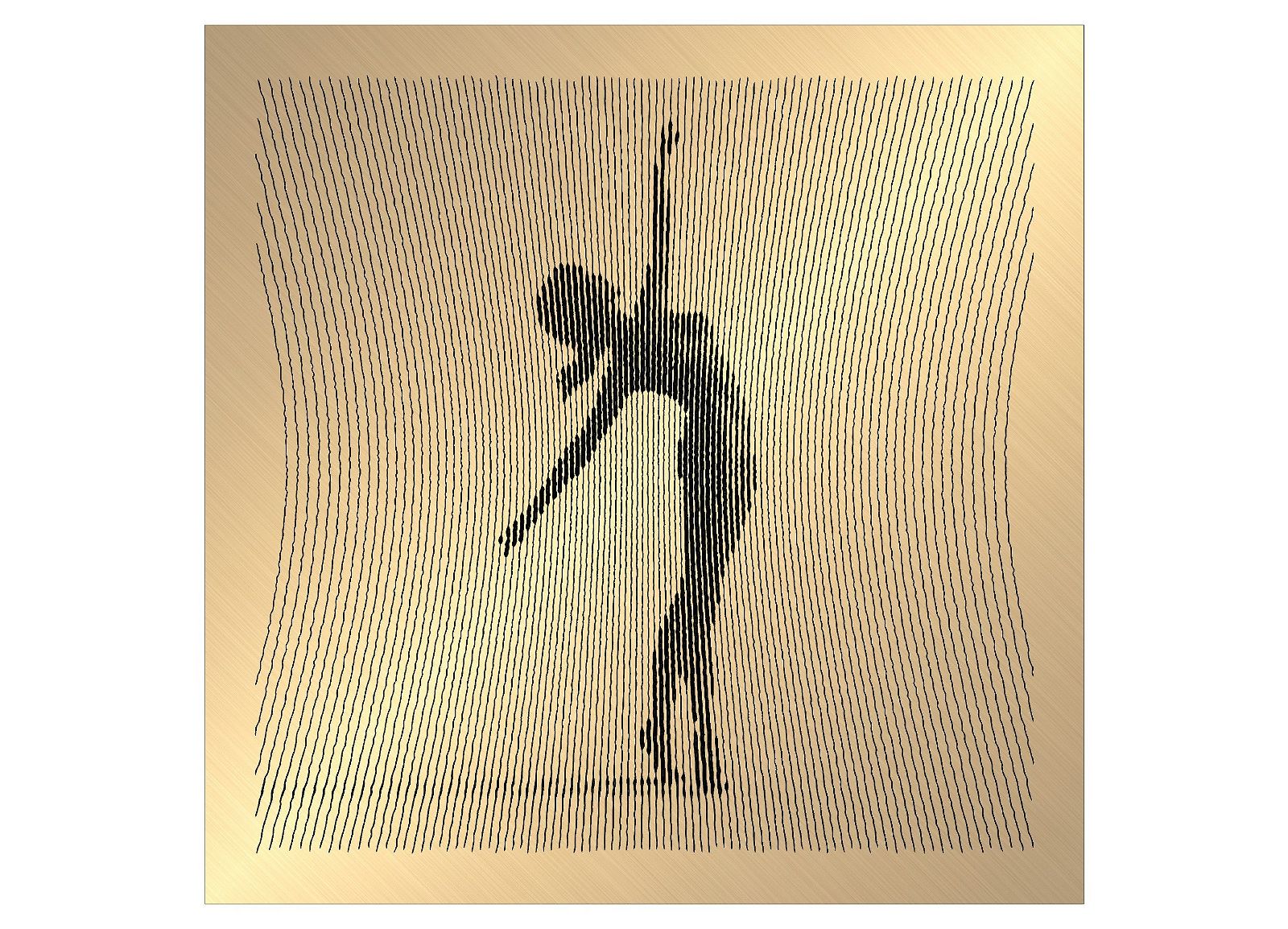 Dancing Women Poses 1 file for V- bit carving - Bonitum CNC Model Studio