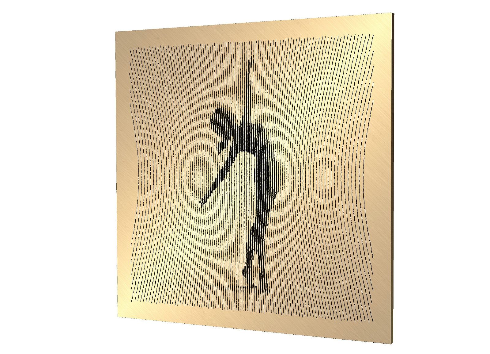 Dancing Women Poses 1 file for V- bit carving - Bonitum CNC Model Studio