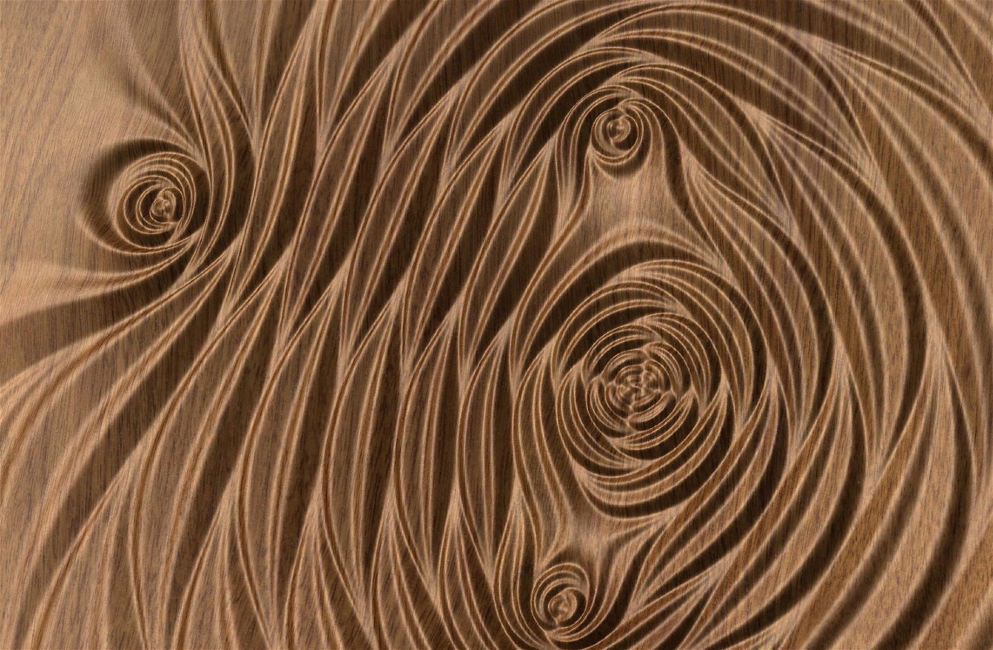 Decorative abstract 3D relief sculpture model FFF 19.16.54 for CNC machining - Bonitum CNC Model Studio