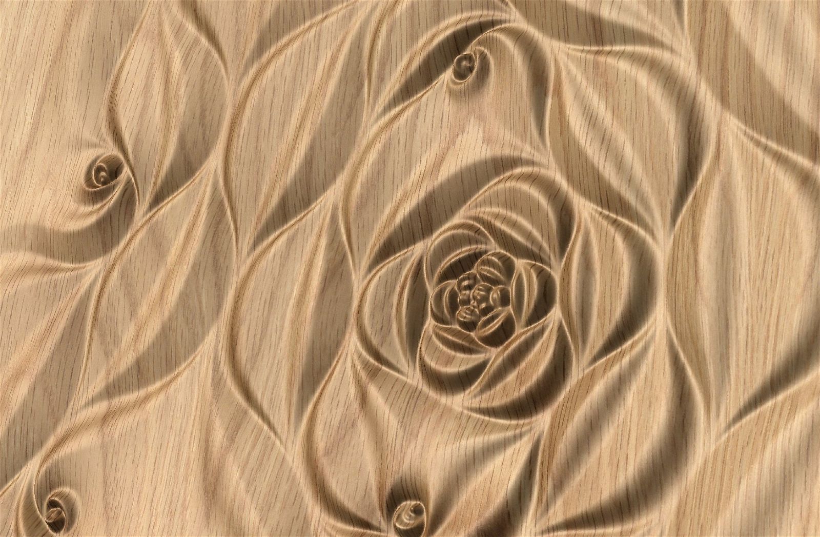 Decorative abstract 3D relief sculpture model FFF 19.19.43 for CNC machining - Bonitum CNC Model Studio