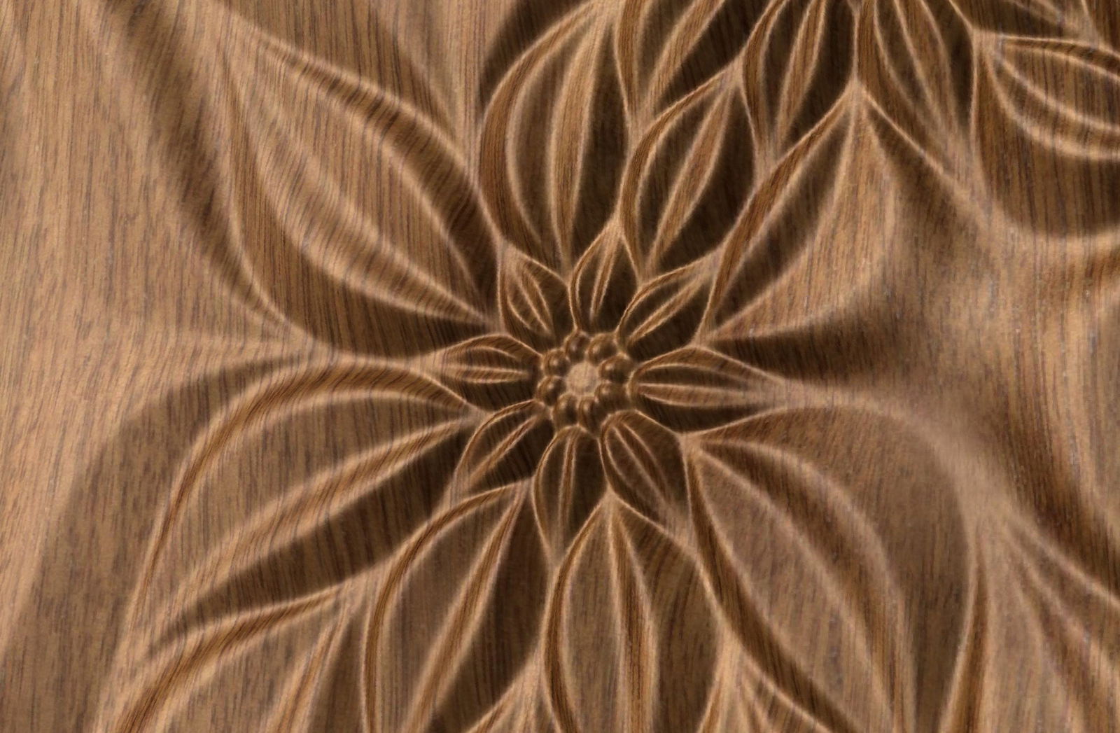 Decorative abstract 3D relief sculpture model FFF 21.21.14 for CNC machining - Bonitum CNC Model Studio