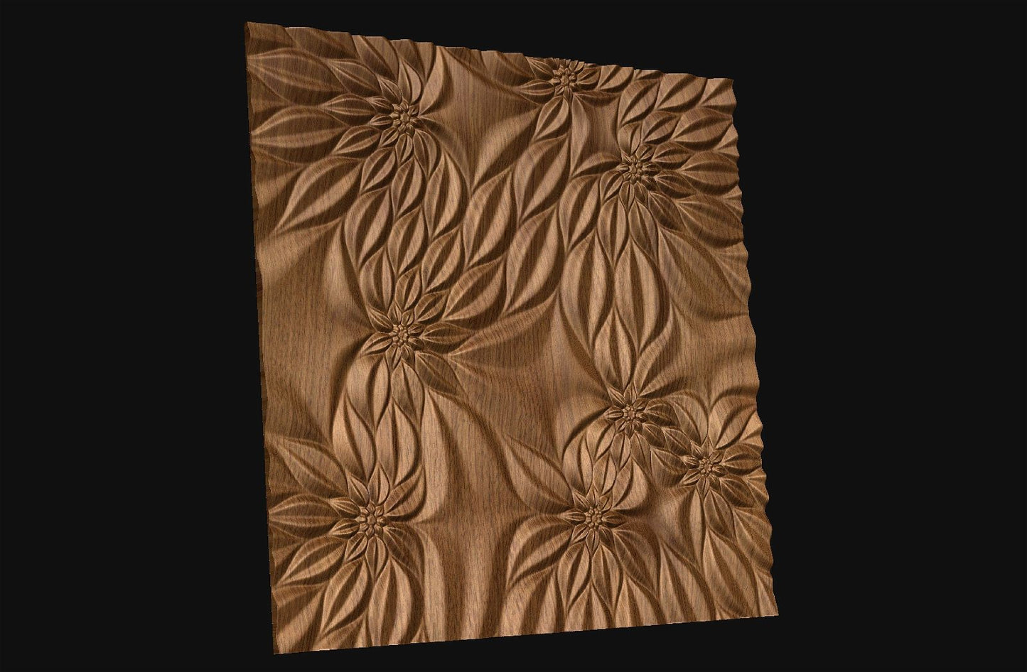 Decorative abstract 3D relief sculpture model FFF 21.21.14 for CNC machining - Bonitum CNC Model Studio