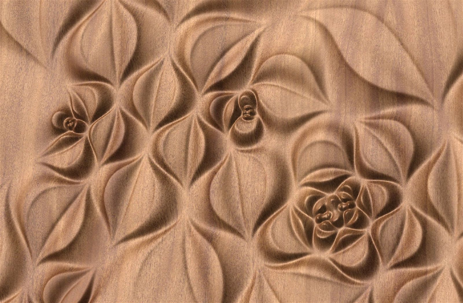 Decorative abstract 3D relief sculpture model FFF 21.33.55 for CNC machining - Bonitum CNC Model Studio