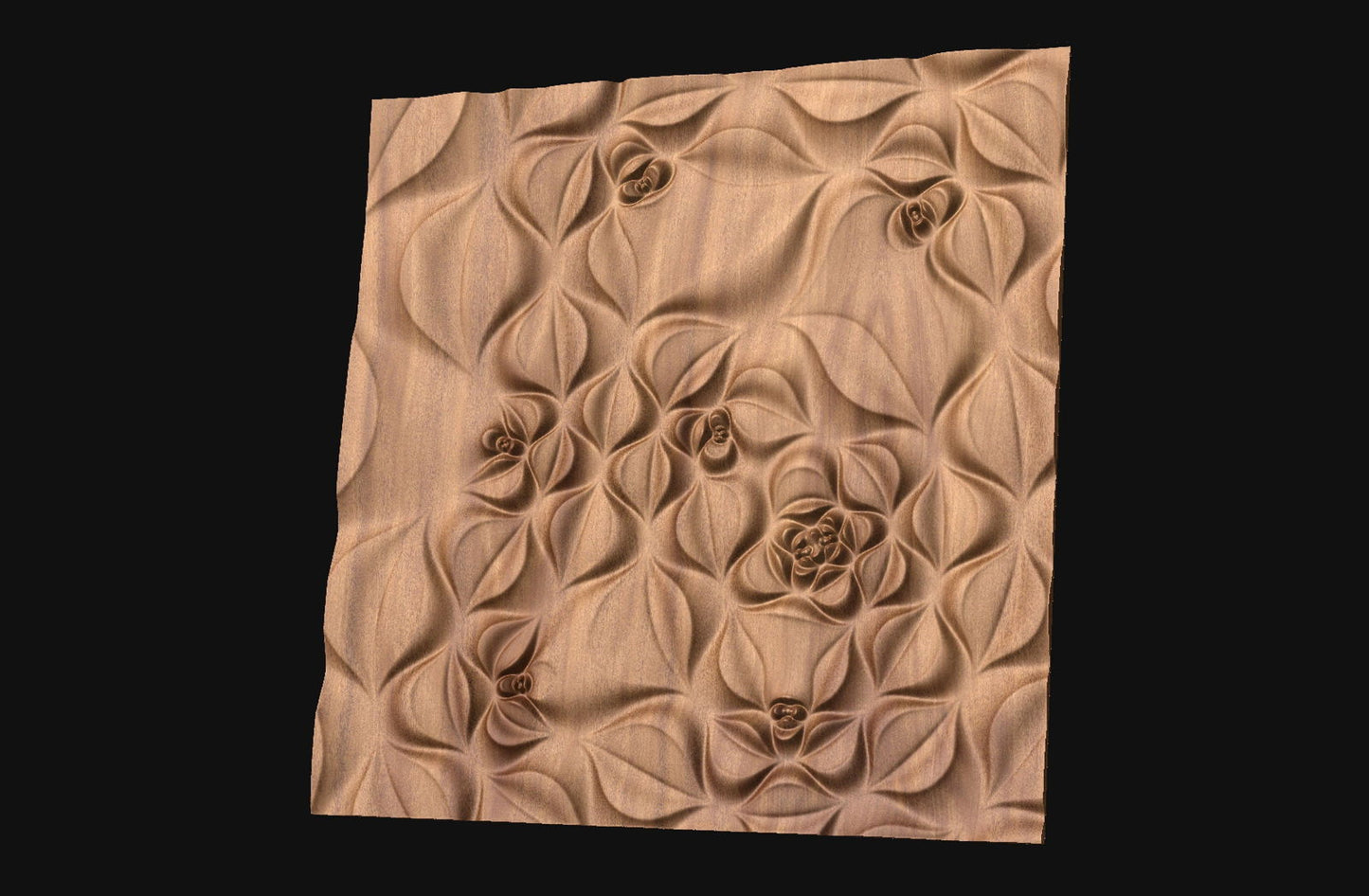 Decorative abstract 3D relief sculpture model FFF 21.33.55 for CNC machining - Bonitum CNC Model Studio