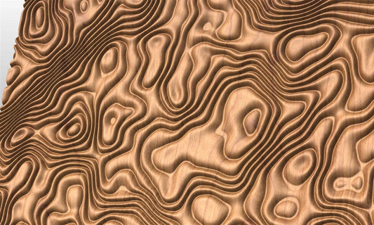 DiSIM19 molten lava 3d texture pattern - Bonitum CNC Model Studio