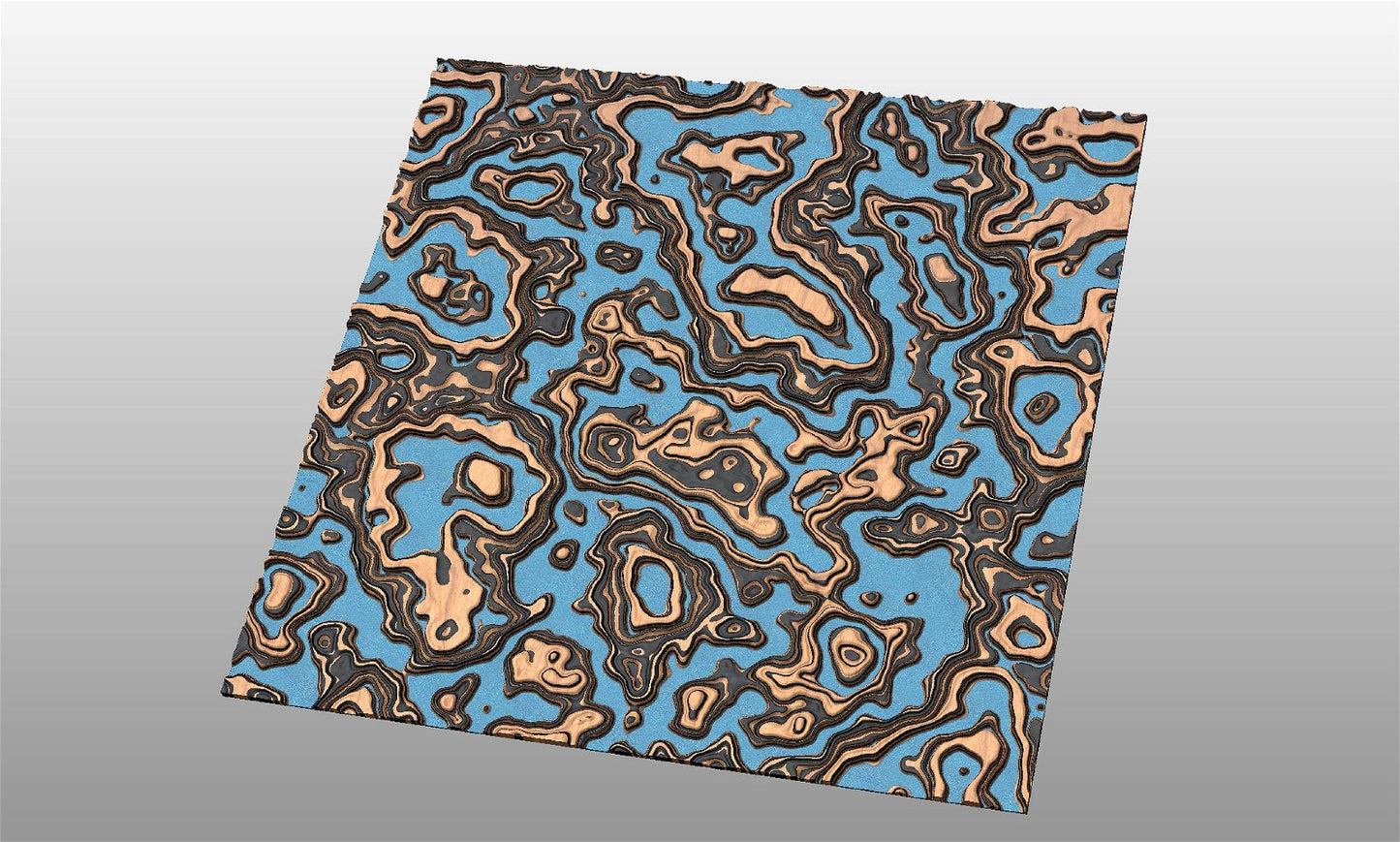 DiSIM3 molten lava 3d texture pattern - Bonitum CNC Model Studio