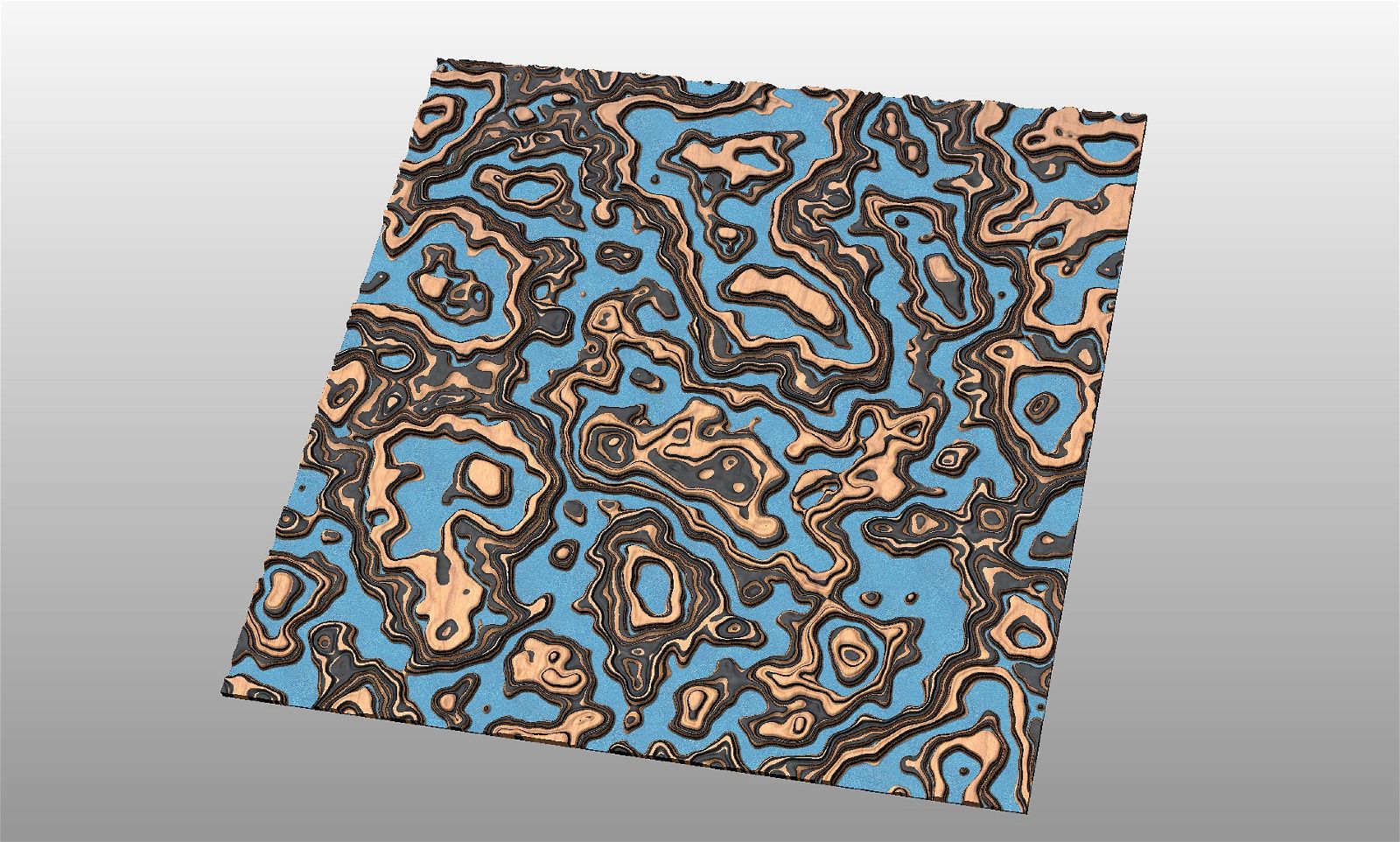 DiSIM3 molten lava 3d texture pattern - Bonitum CNC Model Studio