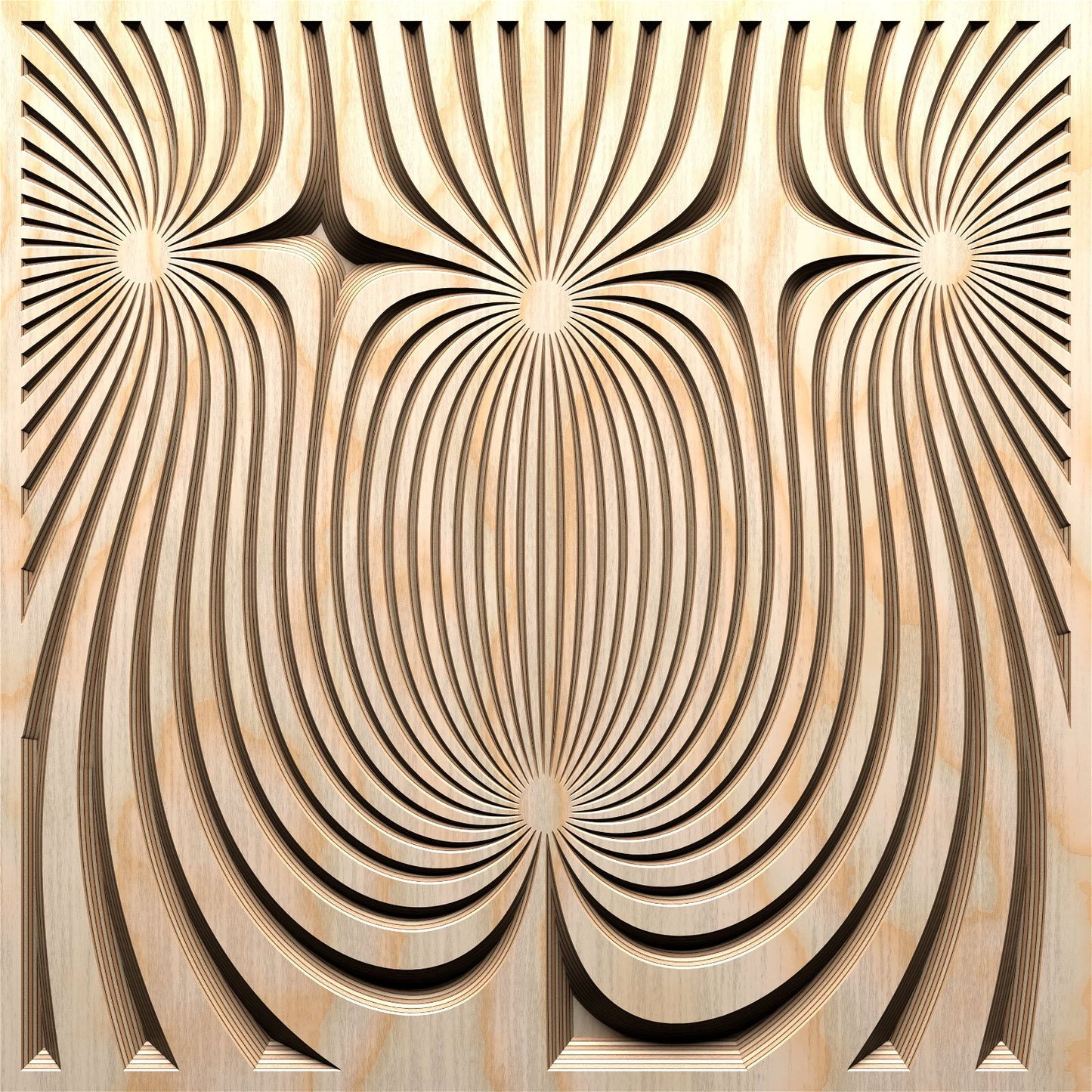 FLD19-02 Vector file for V-carving - Bonitum CNC Model Studio