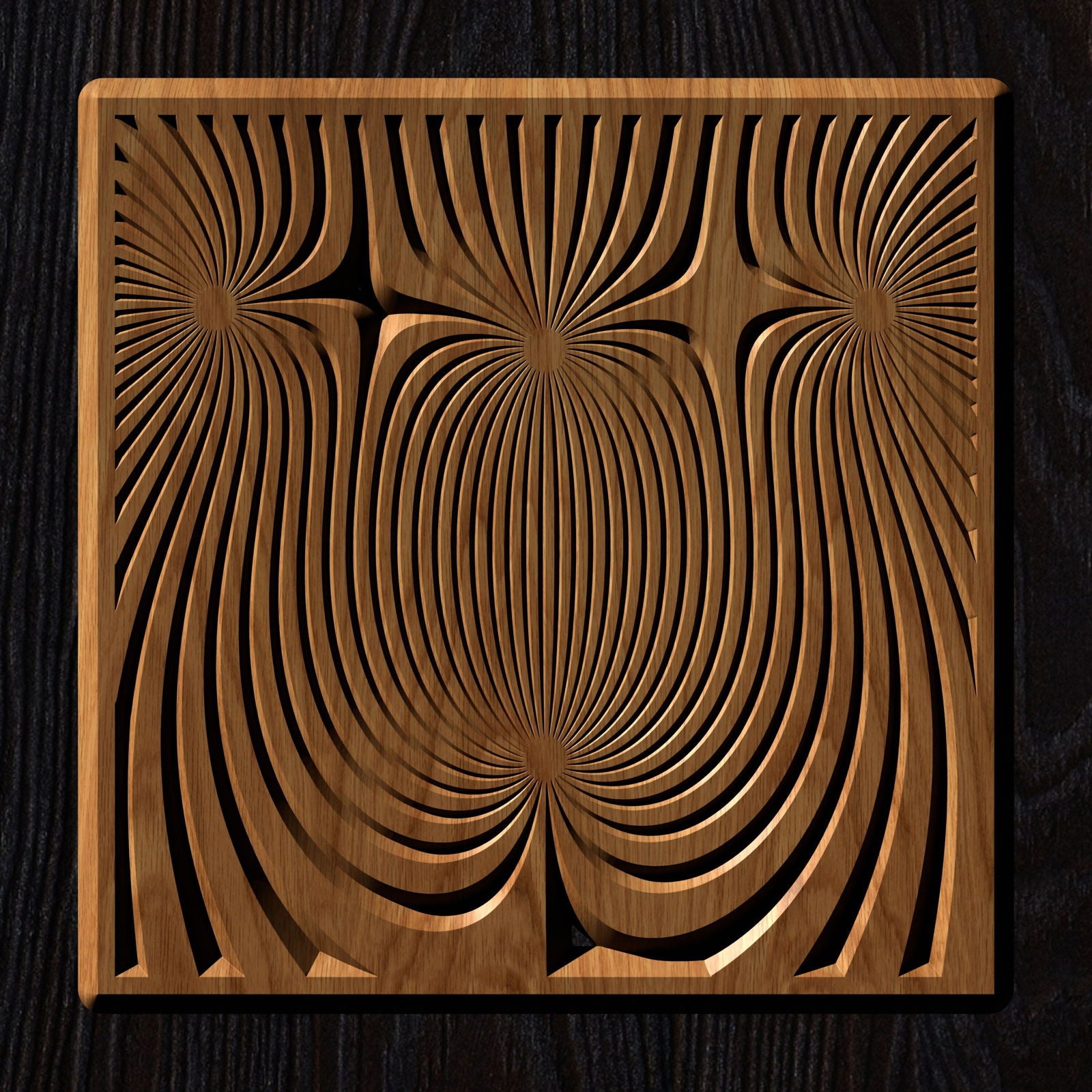 FLD19-02 Vector file for V-carving - Bonitum CNC Model Studio