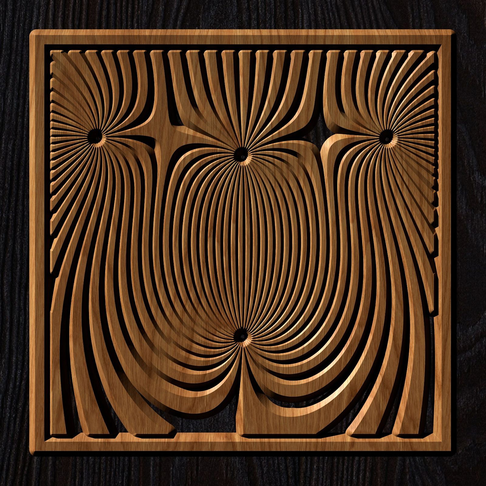 FLD19-02 Vector file for V-carving - Bonitum CNC Model Studio