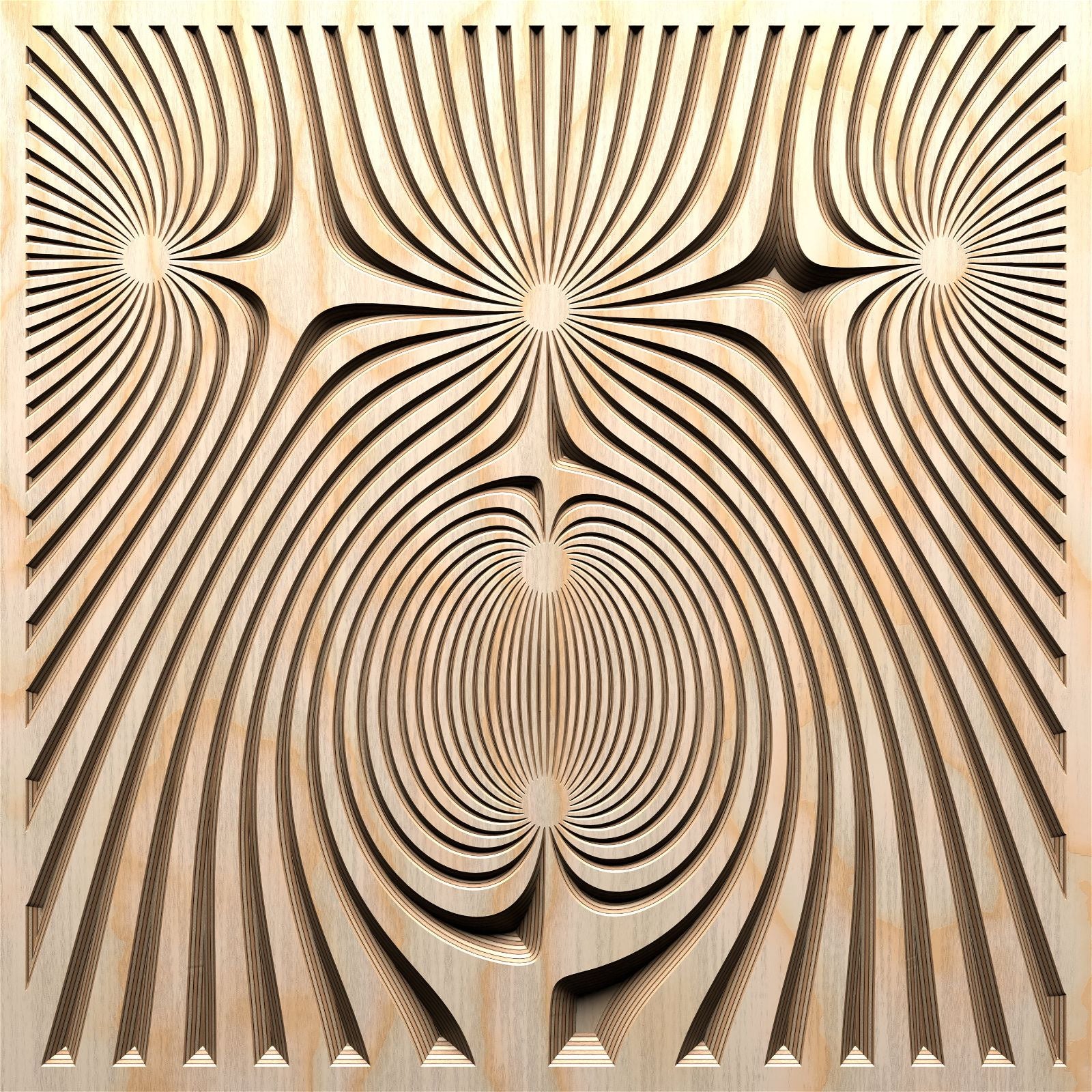 FLD19-03 Vector file for V-carving - Bonitum CNC Model Studio