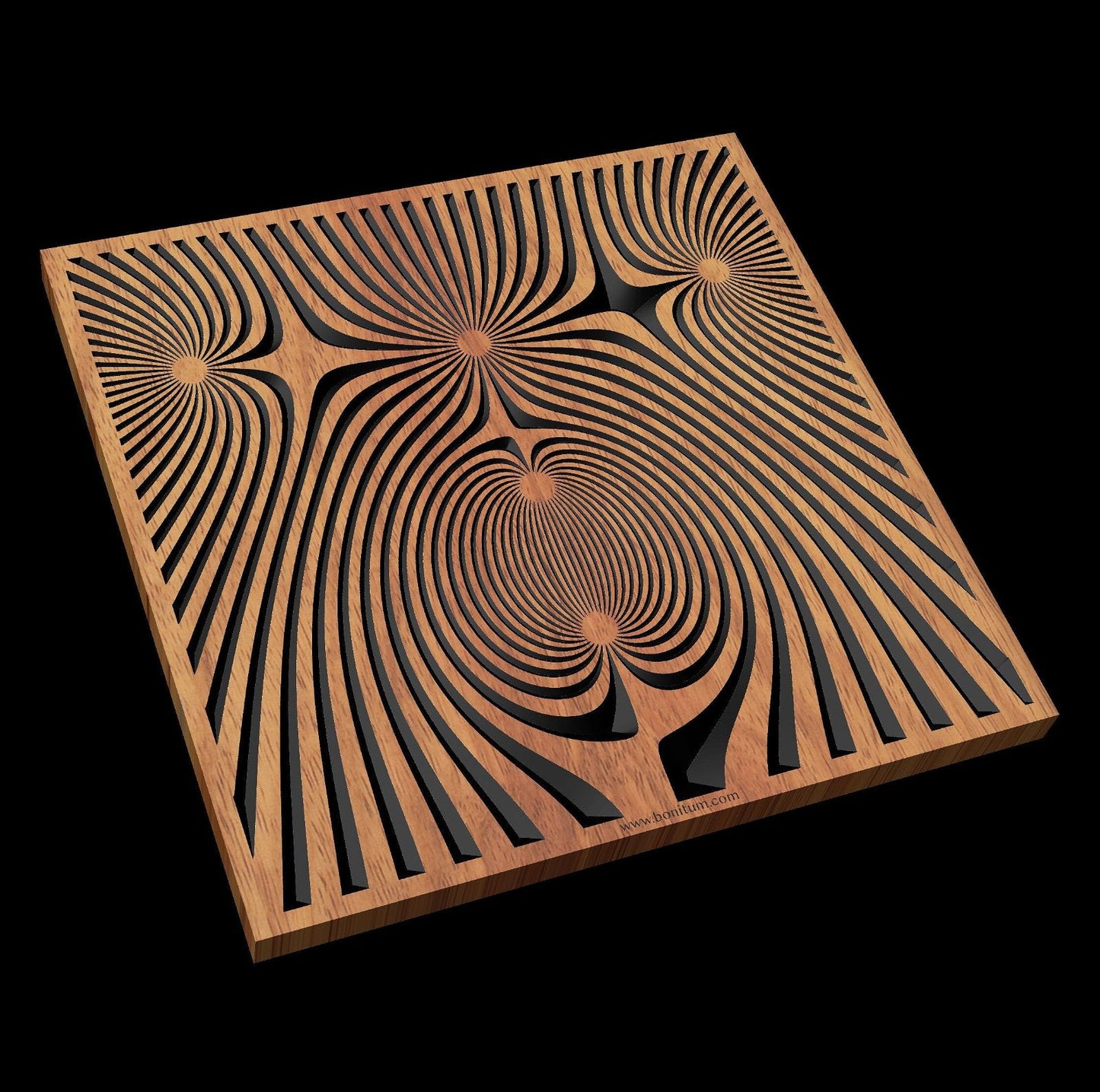 FLD19-03 Vector file for V-carving - Bonitum CNC Model Studio