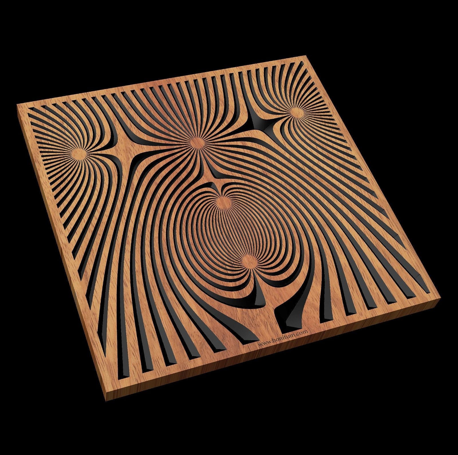 FLD19-03 Vector file for V-carving - Bonitum CNC Model Studio