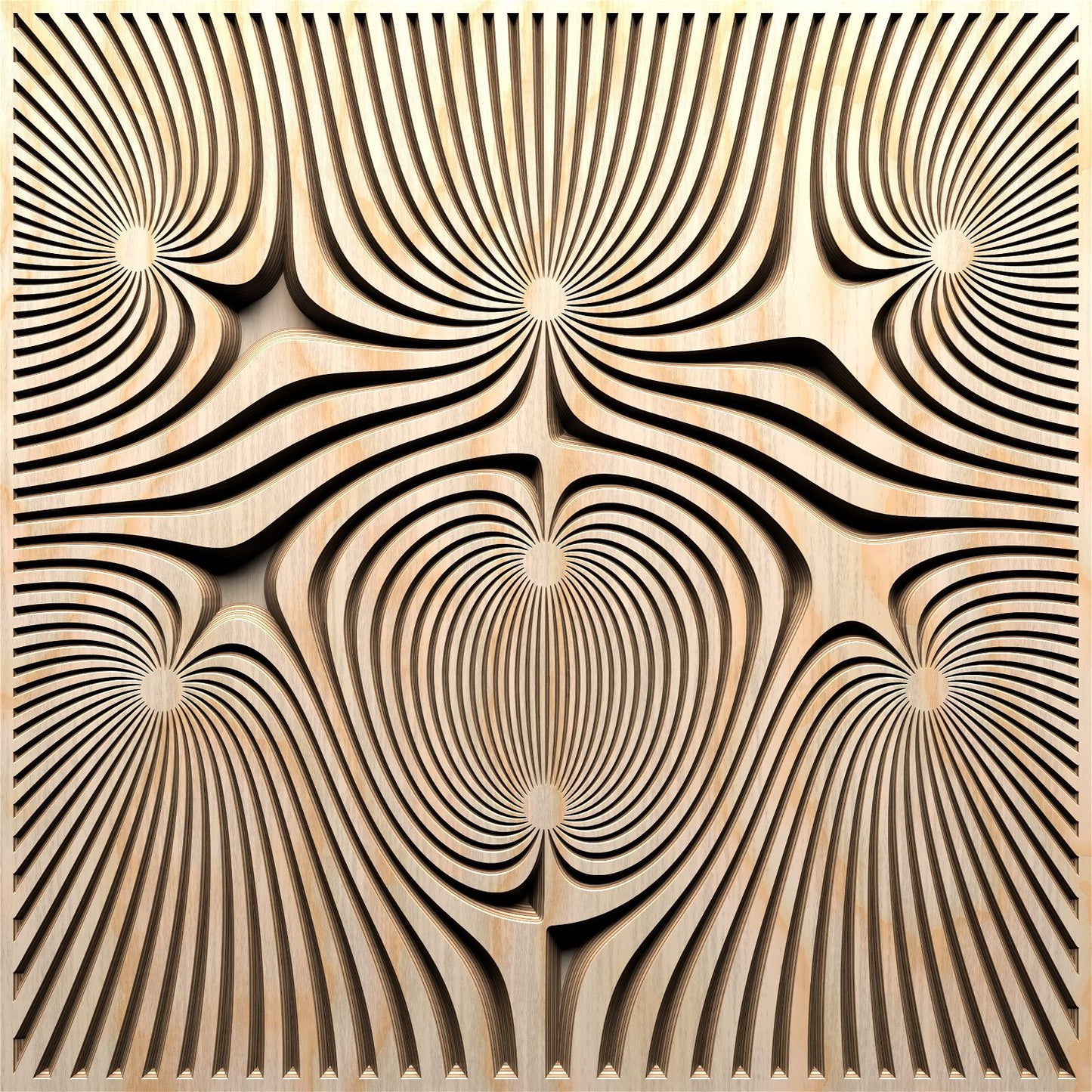 FLD19-04 Vector file for V-carving - Bonitum CNC Model Studio