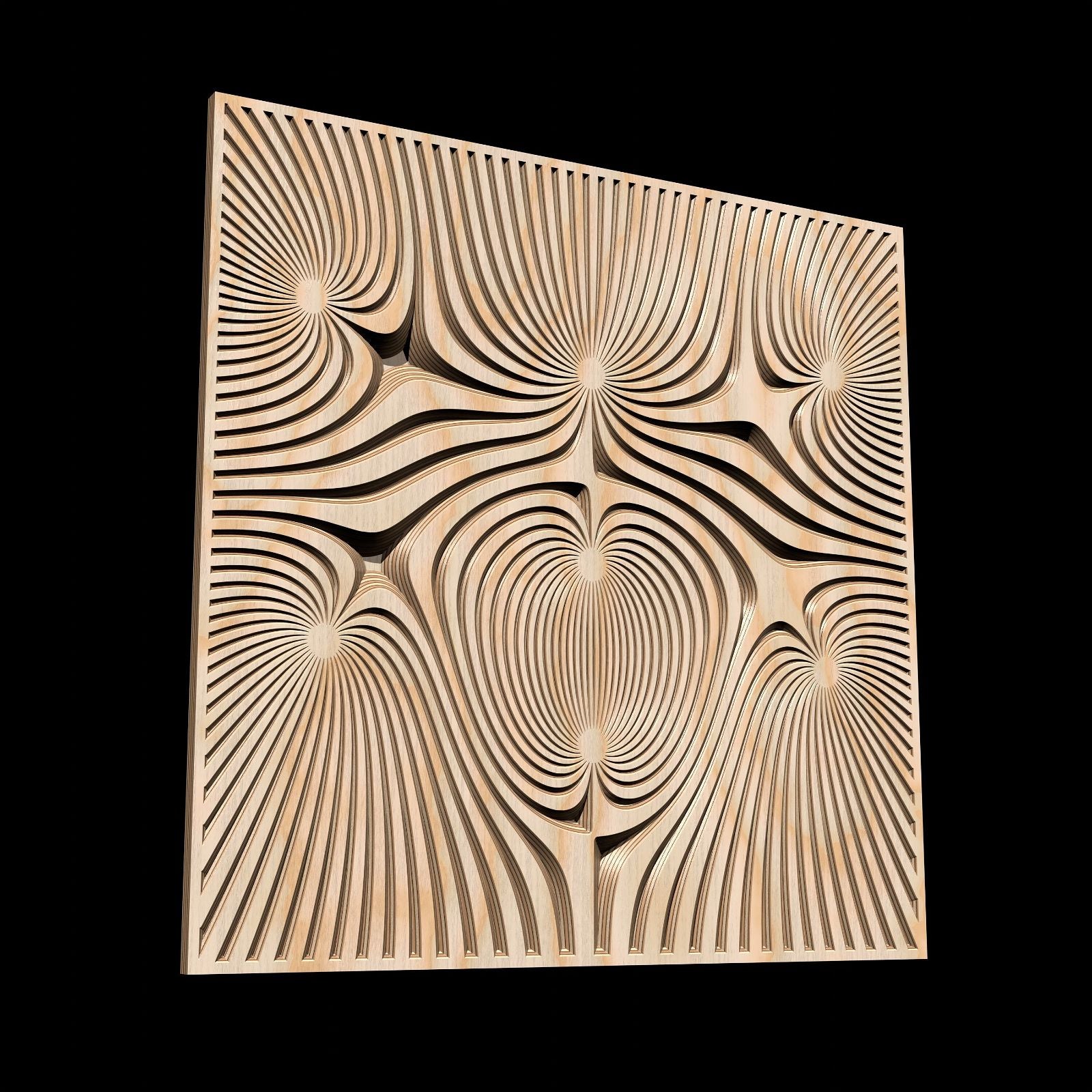 FLD19-04 Vector file for V-carving - Bonitum CNC Model Studio