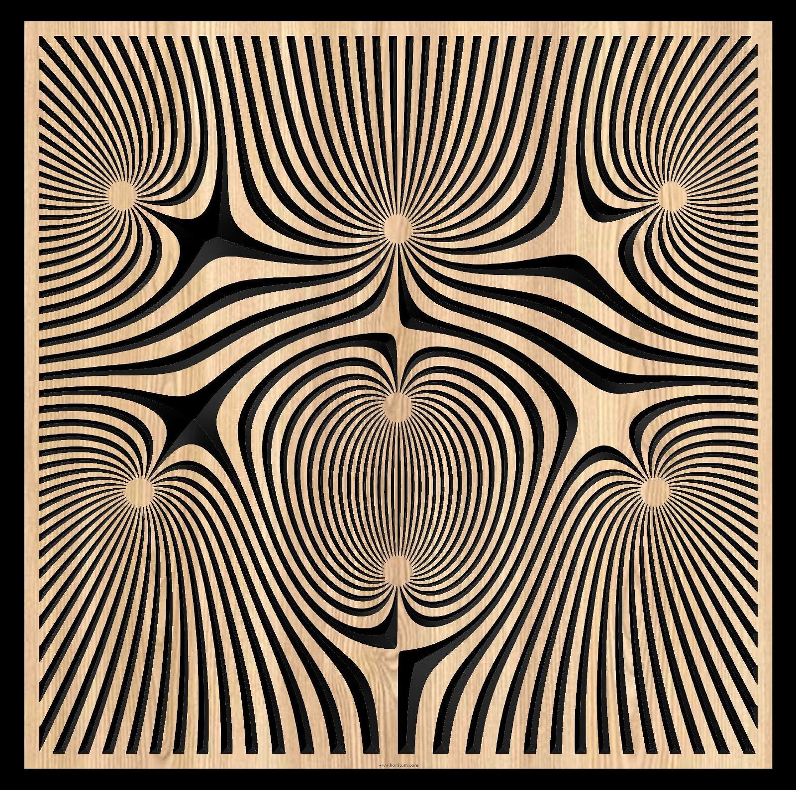 FLD19-04 Vector file for V-carving - Bonitum CNC Model Studio