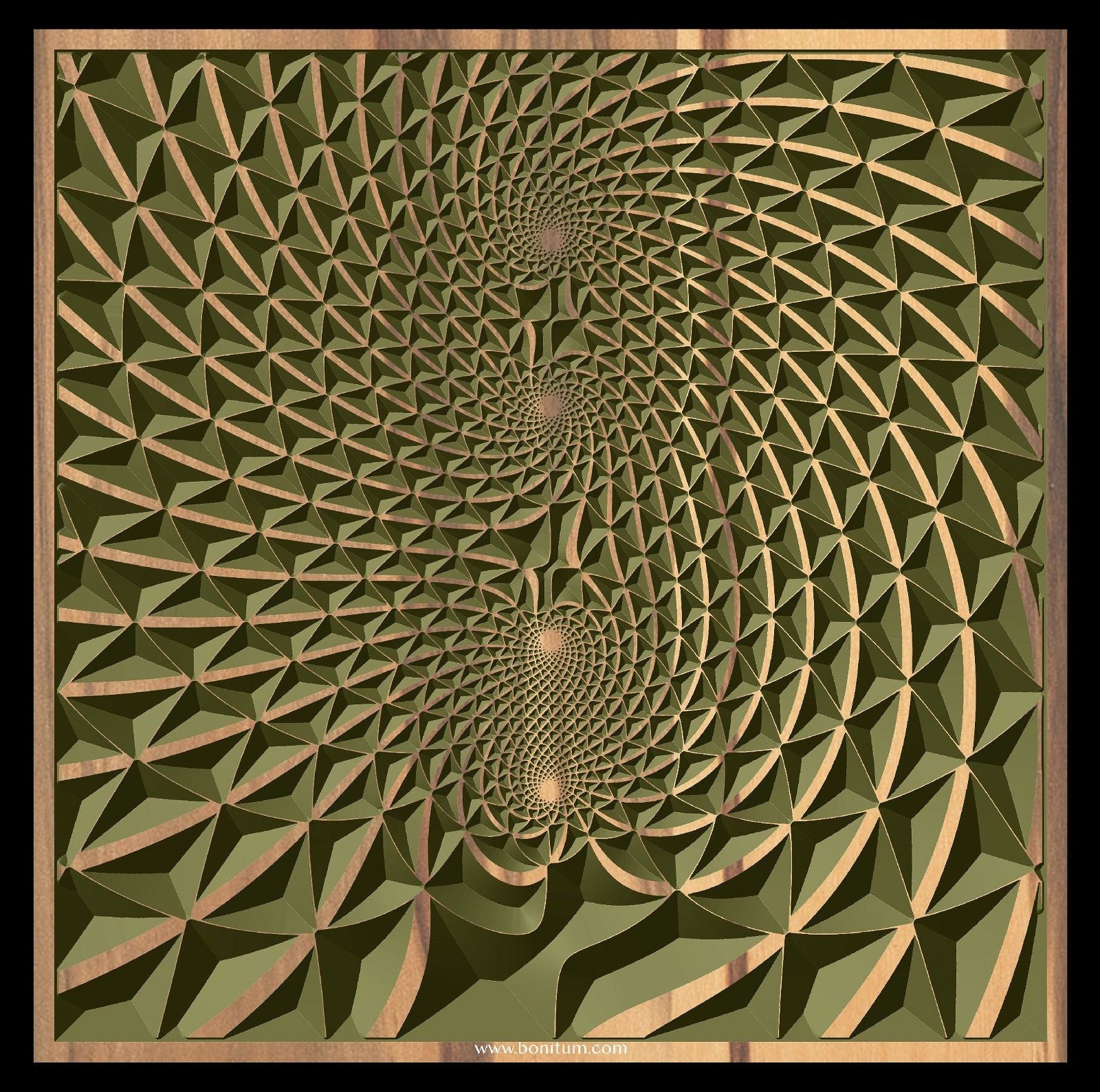 FLD19-10 Vector file for V-carving - Bonitum CNC Model Studio