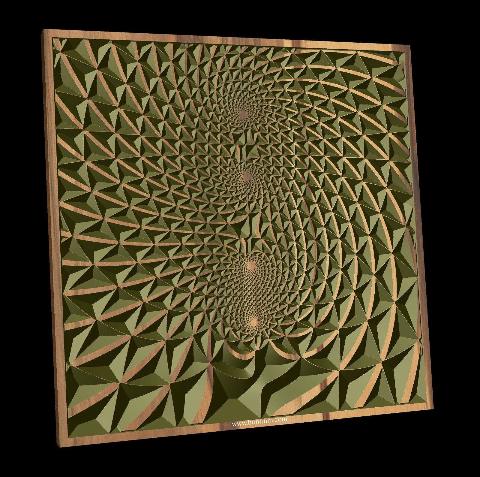 FLD19-10 Vector file for V-carving - Bonitum CNC Model Studio