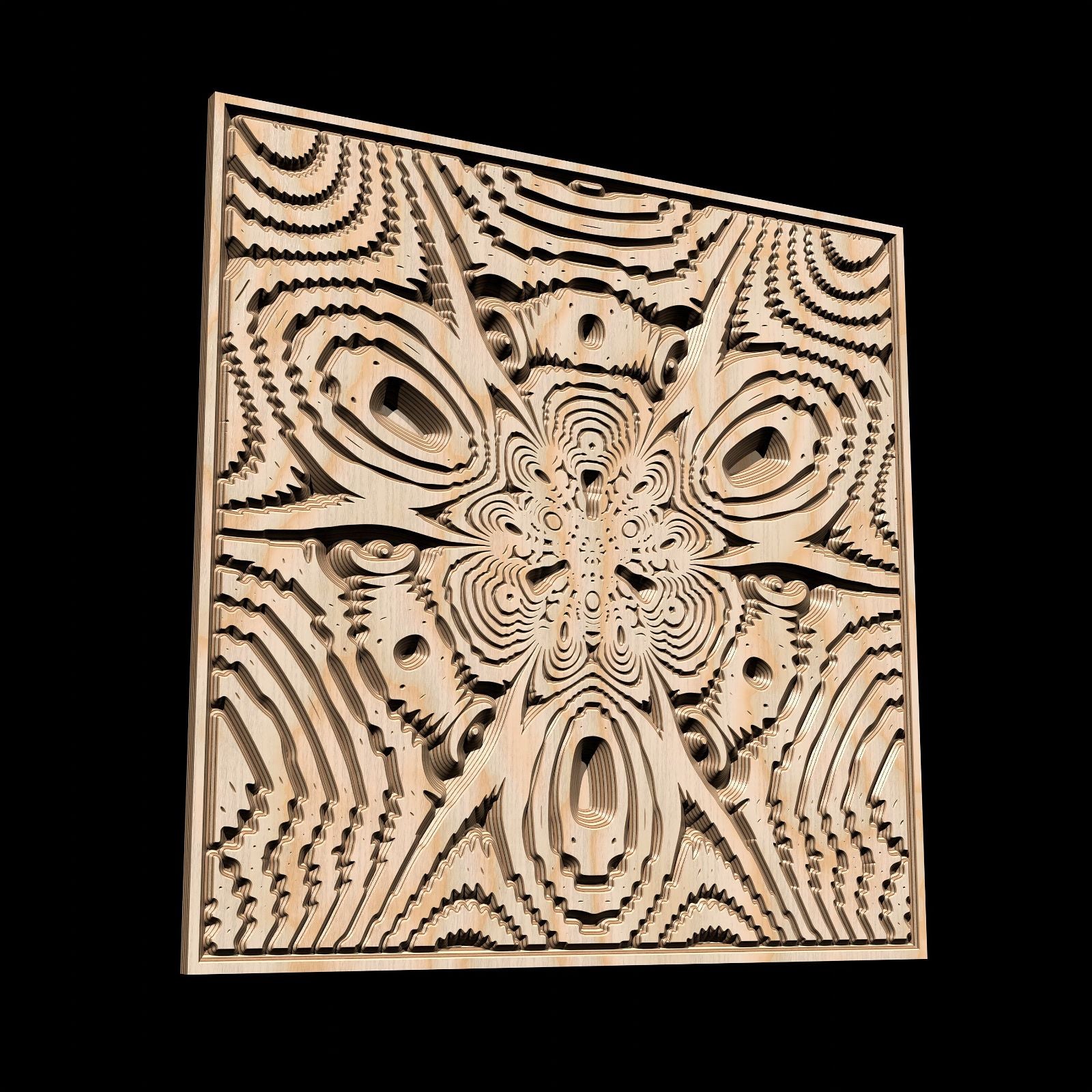 FLD66 Vector file for V-carving - Bonitum CNC Model Studio