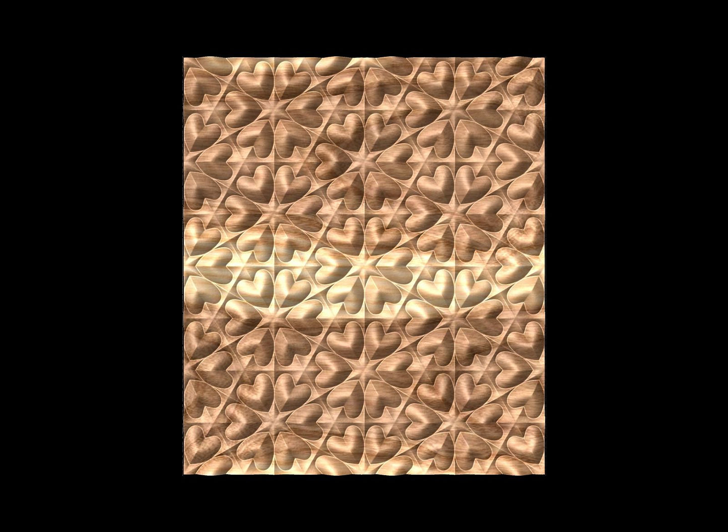 FLD8210T 3D relief repeated pattern - Bonitum CNC Model Studio