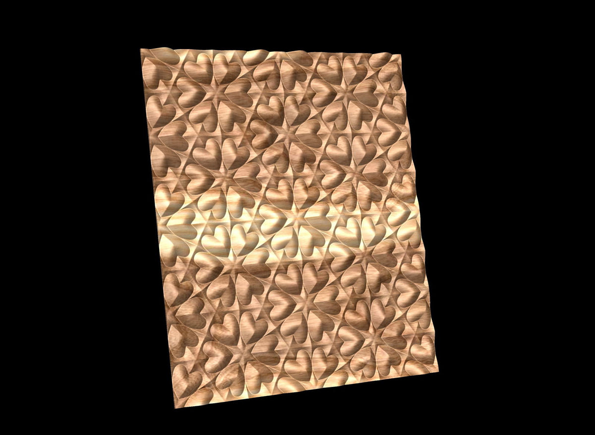Fld Pattern FLD8210T 3D relief repeated pattern for CNC – Bonitum CNC Model Studio