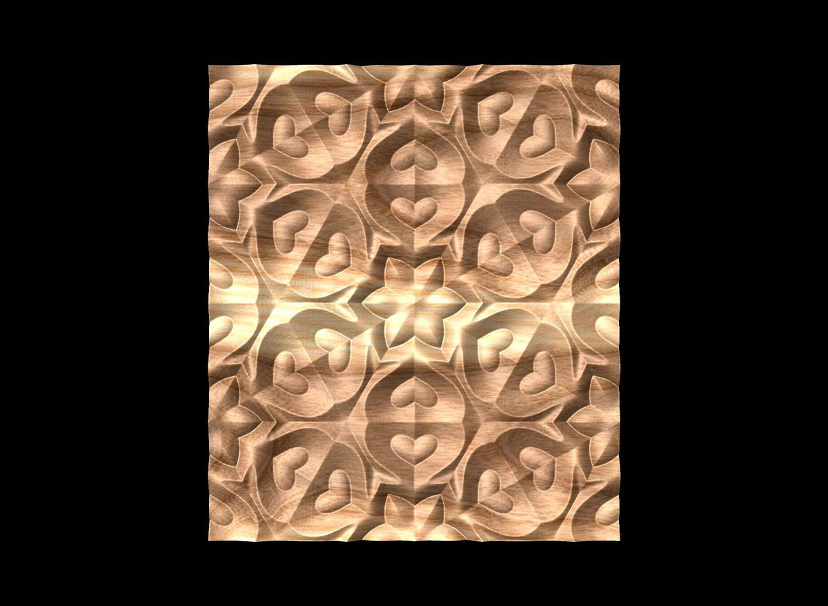 Fld Pattern FLD8224T 3D relief repeated pattern for CNC router – Bonitum CNC Model ...