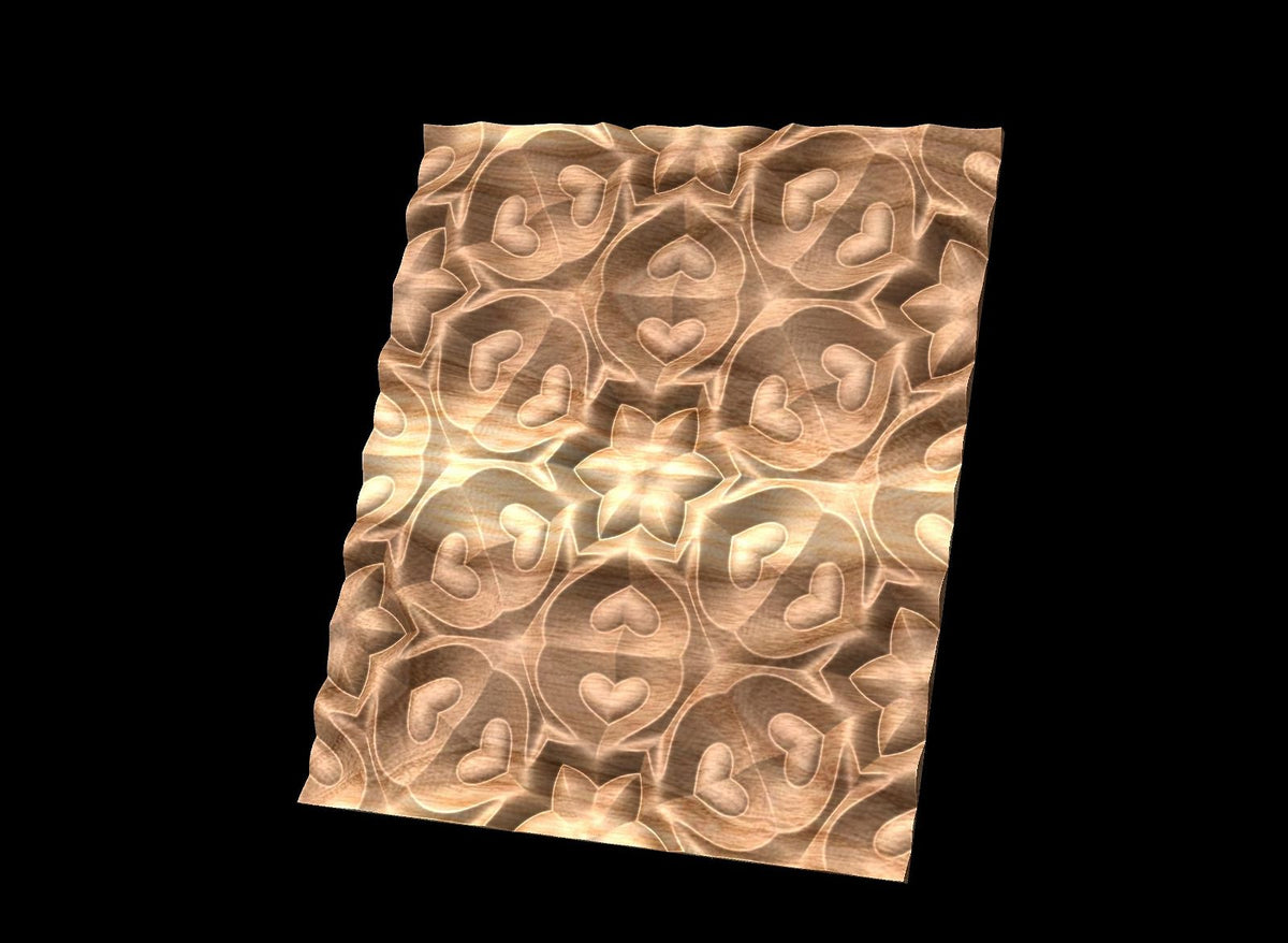Fld Pattern FLD8224T 3D relief repeated pattern for CNC router – Bonitum CNC Model ...