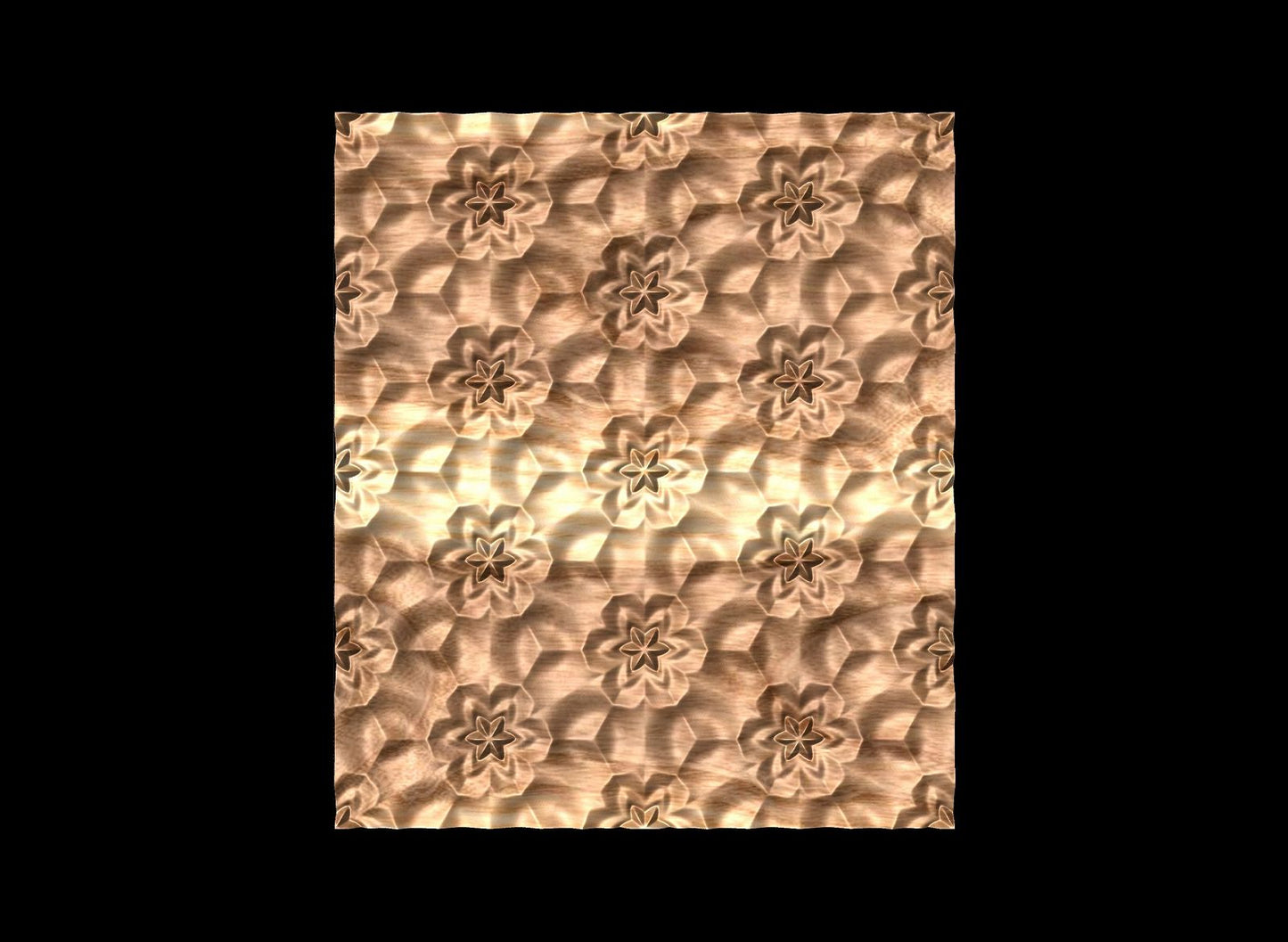 FLD822T 3D relief repeated pattern - Bonitum CNC Model Studio