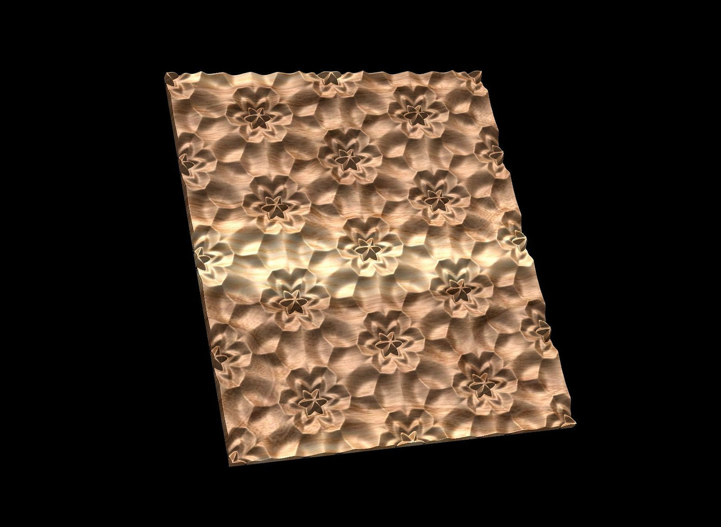 FLD822T 3D relief repeated pattern - Bonitum CNC Model Studio