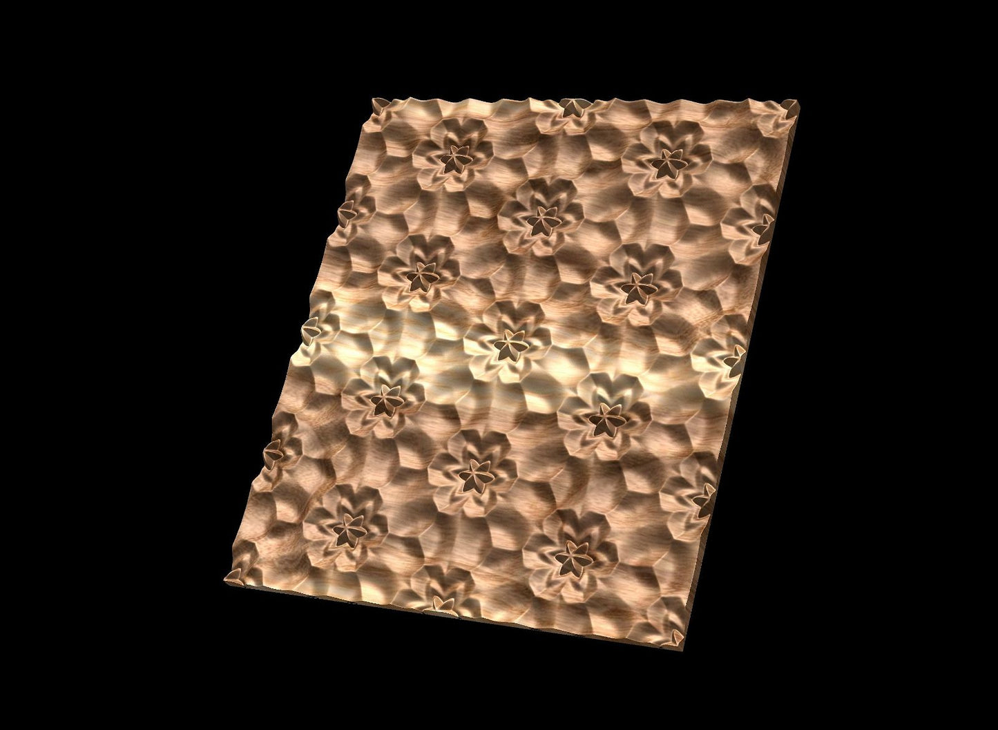 FLD822T 3D relief repeated pattern - Bonitum CNC Model Studio