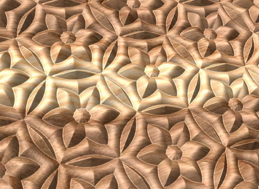 FLD825T 3D relief repeated pattern - Bonitum CNC Model Studio