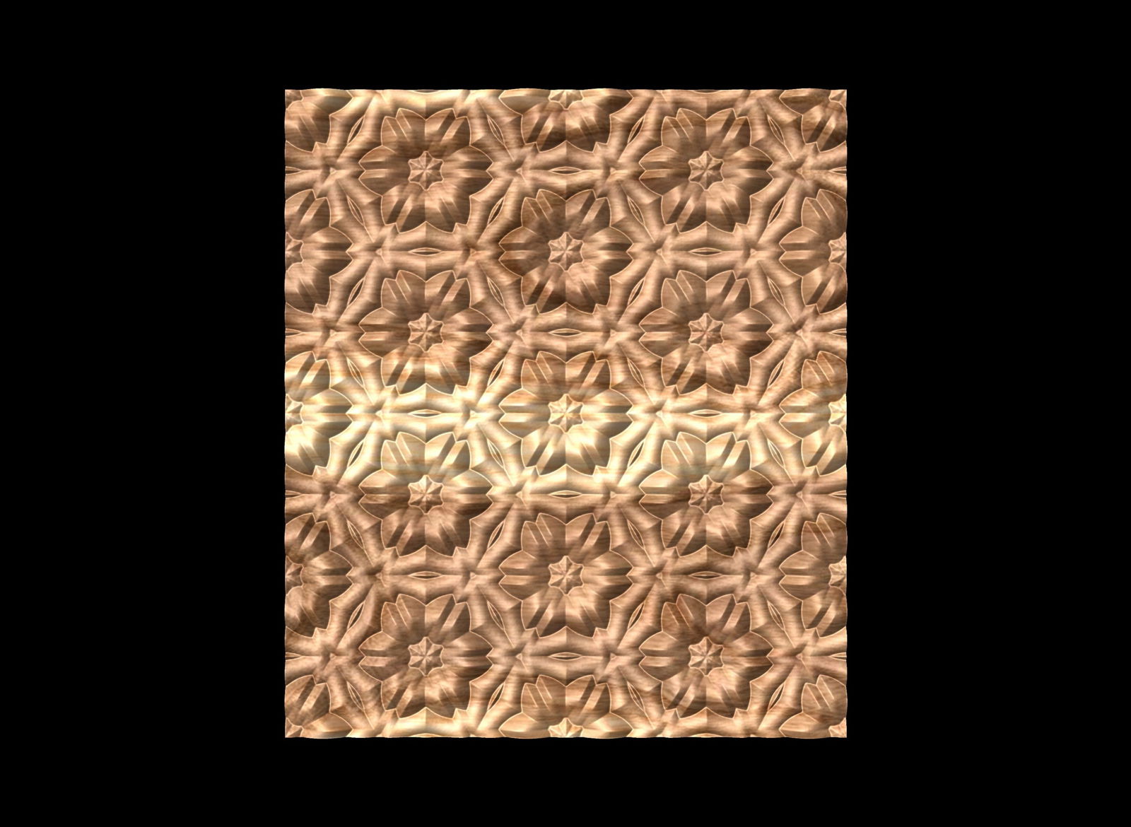 FLD826T 3D relief repeated pattern - Bonitum CNC Model Studio