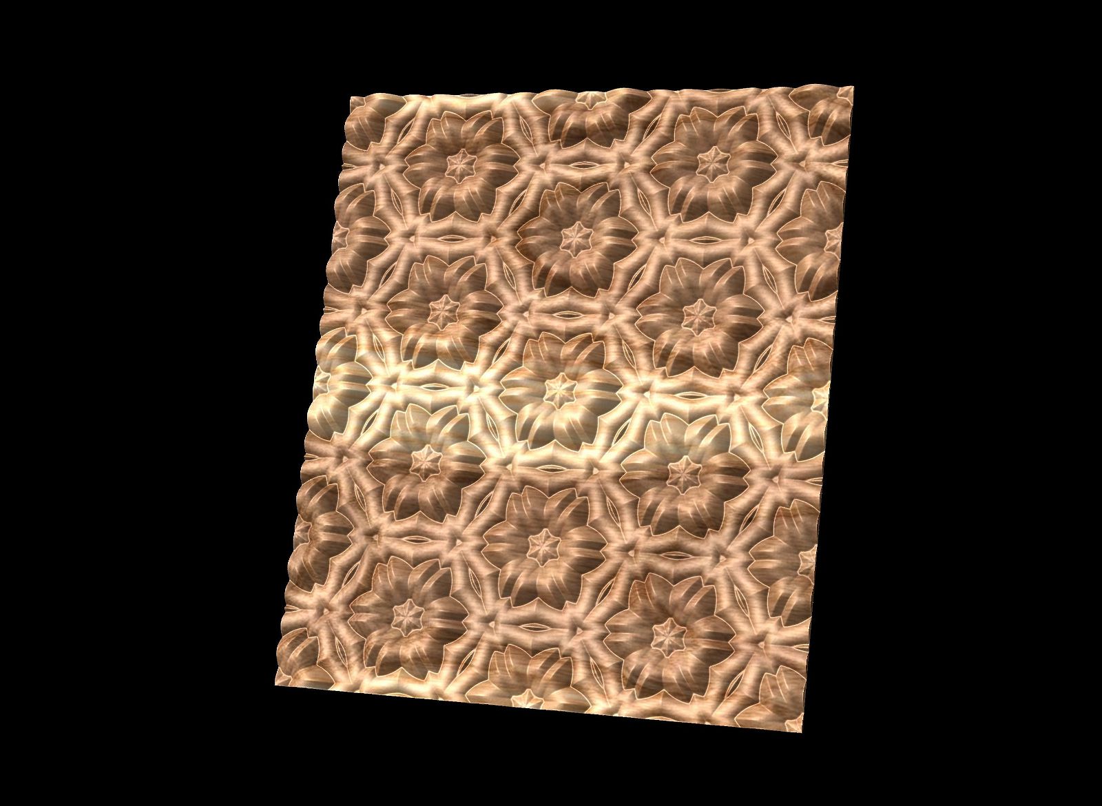 FLD826T 3D relief repeated pattern - Bonitum CNC Model Studio