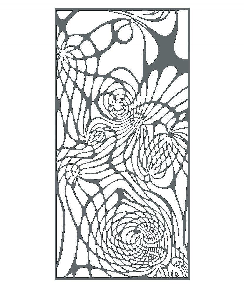 FLOW6323 Laser cut pattern file - CNC vector file - Bonitum CNC Model Studio