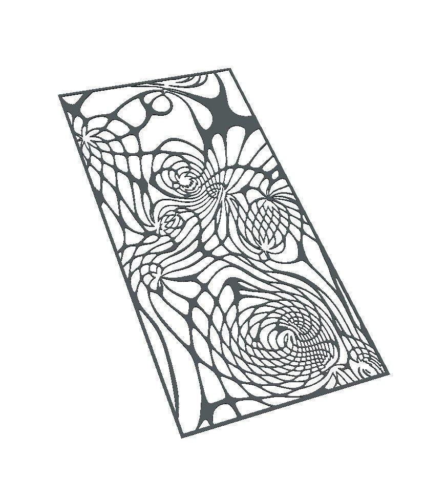 FLOW6323 Laser cut pattern file - CNC vector file - Bonitum CNC Model Studio