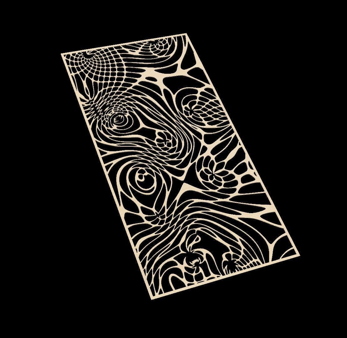 FLOW6326 Laser cut pattern file - CNC vector file - Bonitum CNC Model Studio
