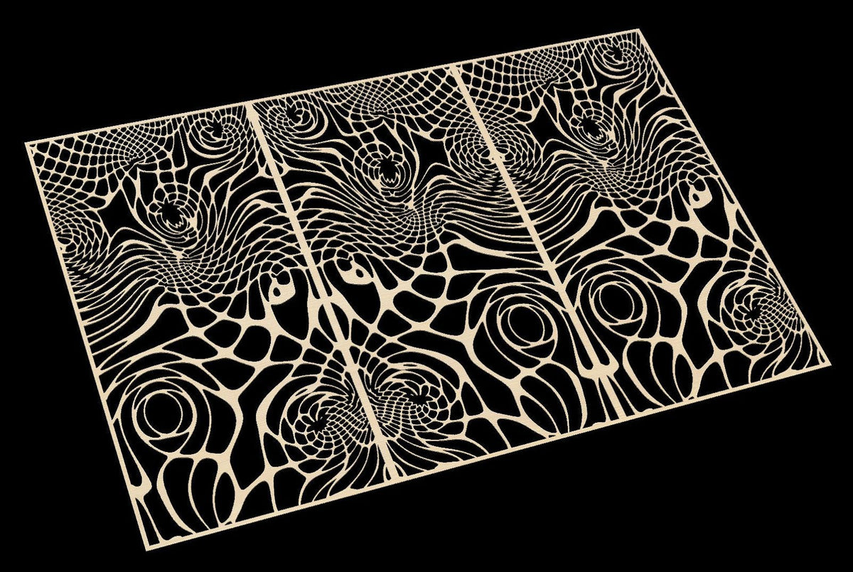 Cnc Line Pattern FLOW6329 Laser cut pattern file - CNC vector file – Bonitum CNC Model ...