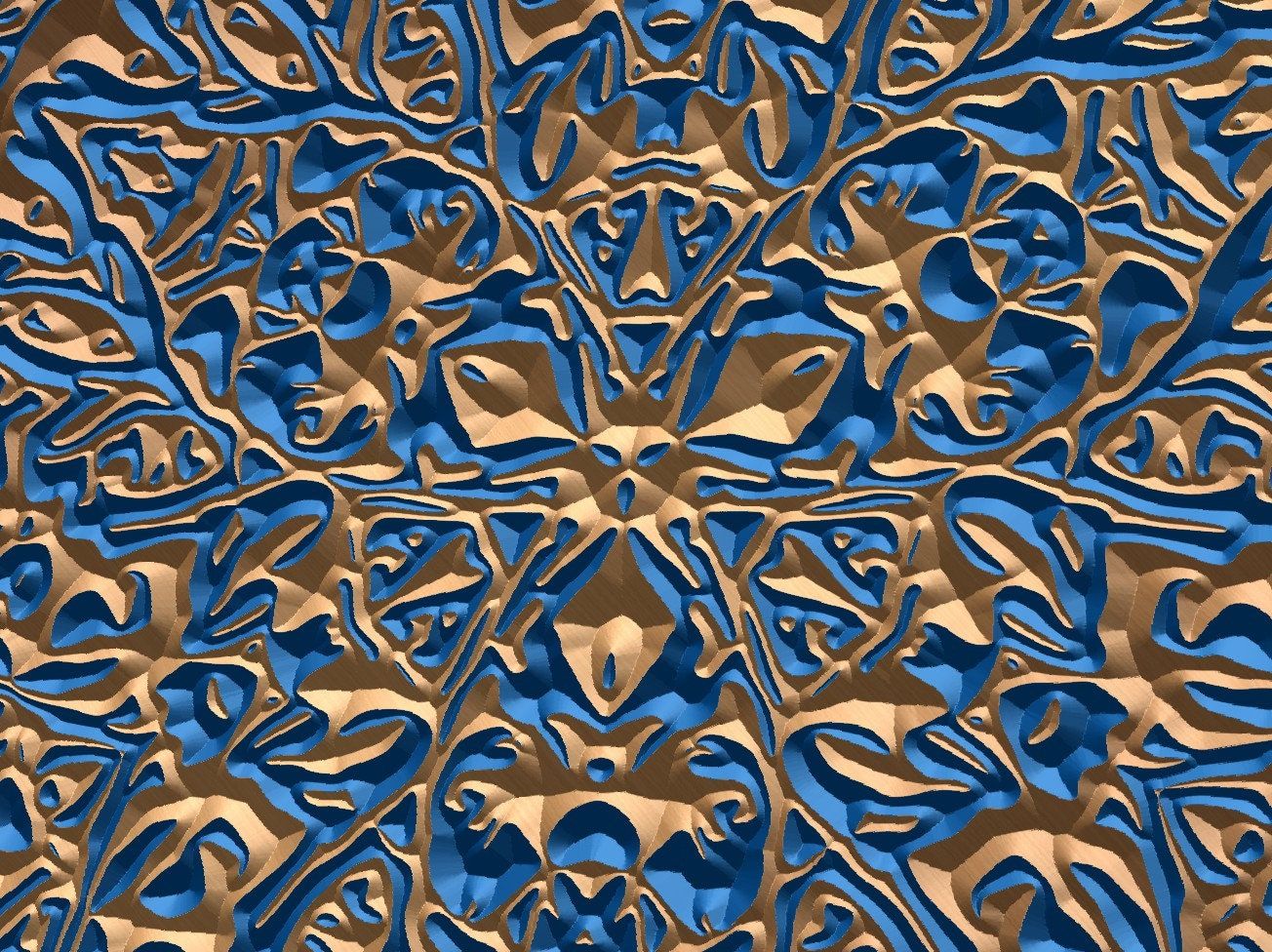 FLR7 Seamless Orient Pattern for V Carving - Bonitum CNC Model Studio