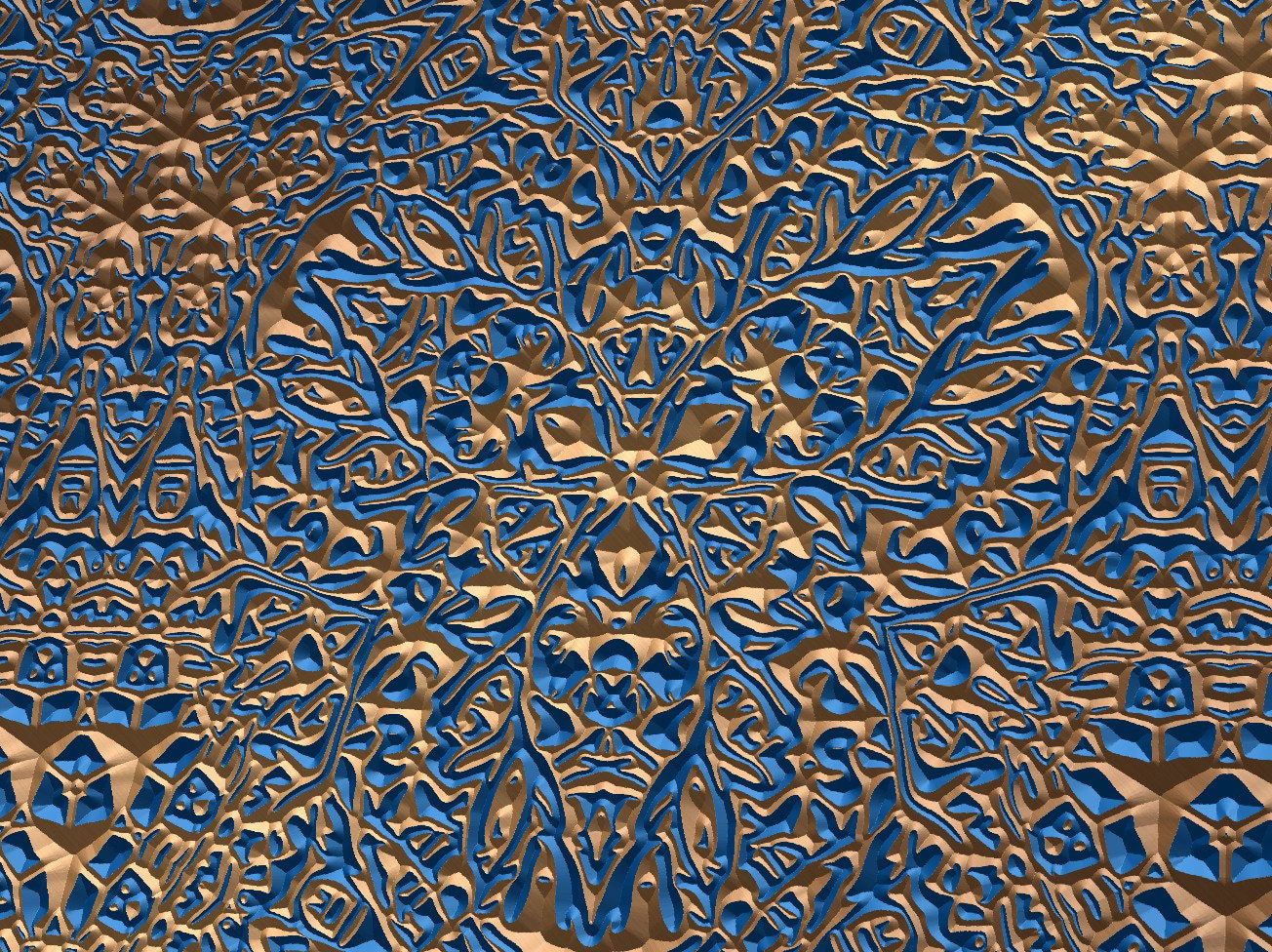FLR7 Seamless Orient Pattern for V Carving - Bonitum CNC Model Studio