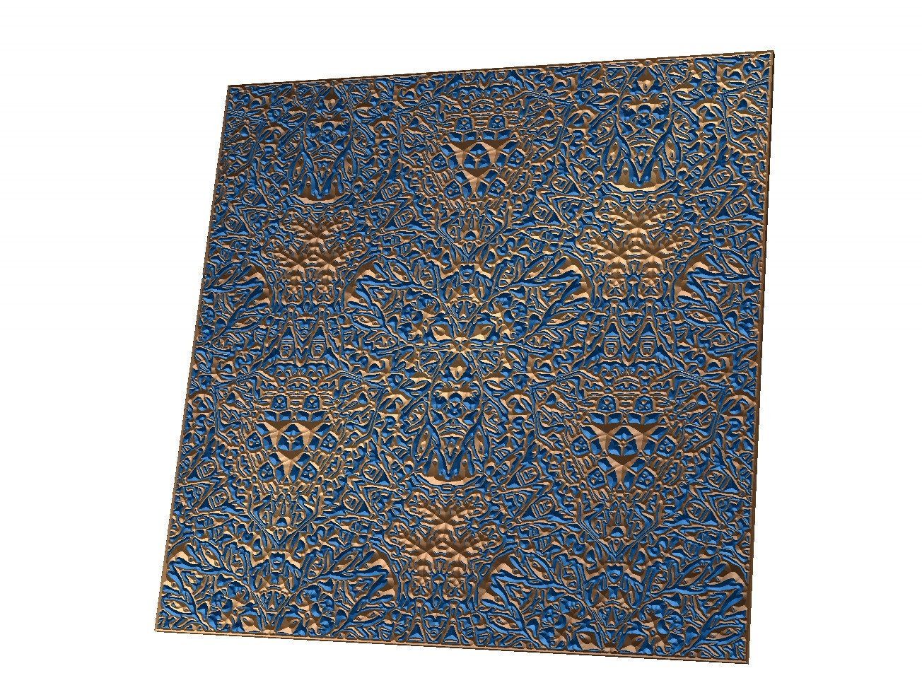 FLR7 Seamless Orient Pattern for V Carving - Bonitum CNC Model Studio