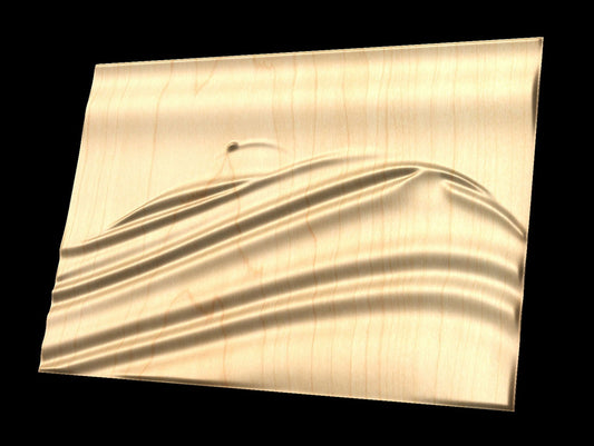 Feminine Dunes 0015 Decorative abstract 3D relief sculpture model for CNC machining - Bonitum CNC Model Studio