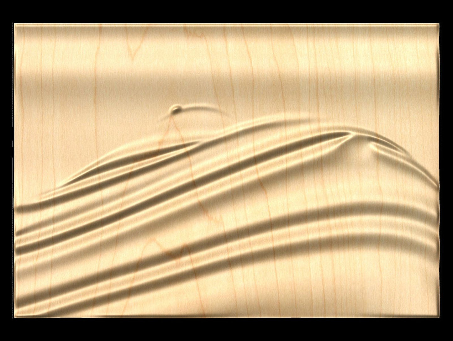 Feminine Dunes 0015 Decorative abstract 3D relief sculpture model for CNC machining - Bonitum CNC Model Studio