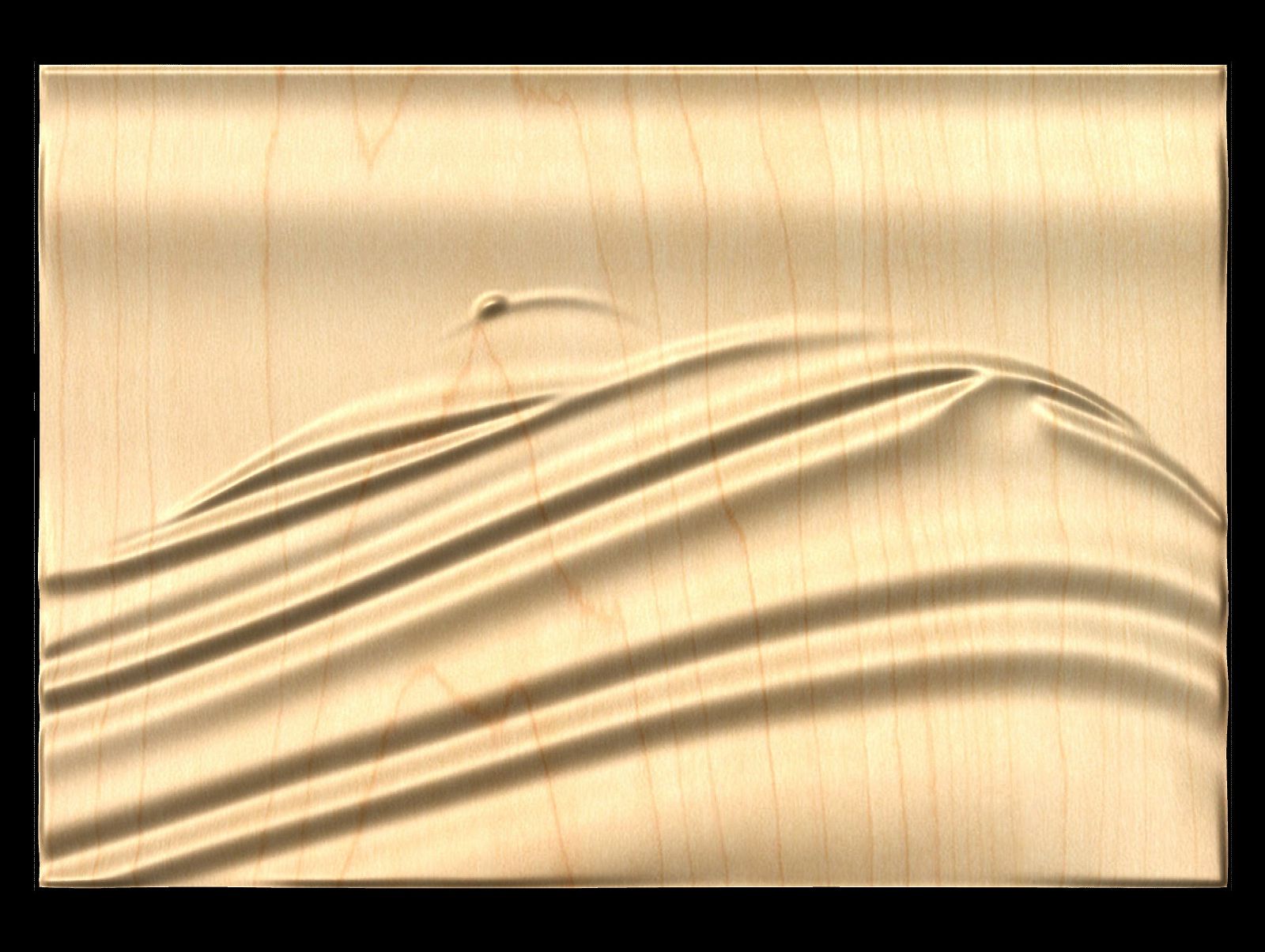 Feminine Dunes 0015 Decorative abstract 3D relief sculpture model for CNC machining - Bonitum CNC Model Studio