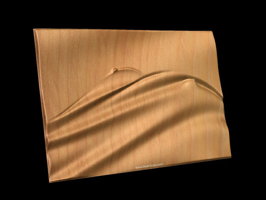 Feminine Dunes 0018 Decorative abstract 3D relief sculpture model for CNC machining - Bonitum CNC Model Studio