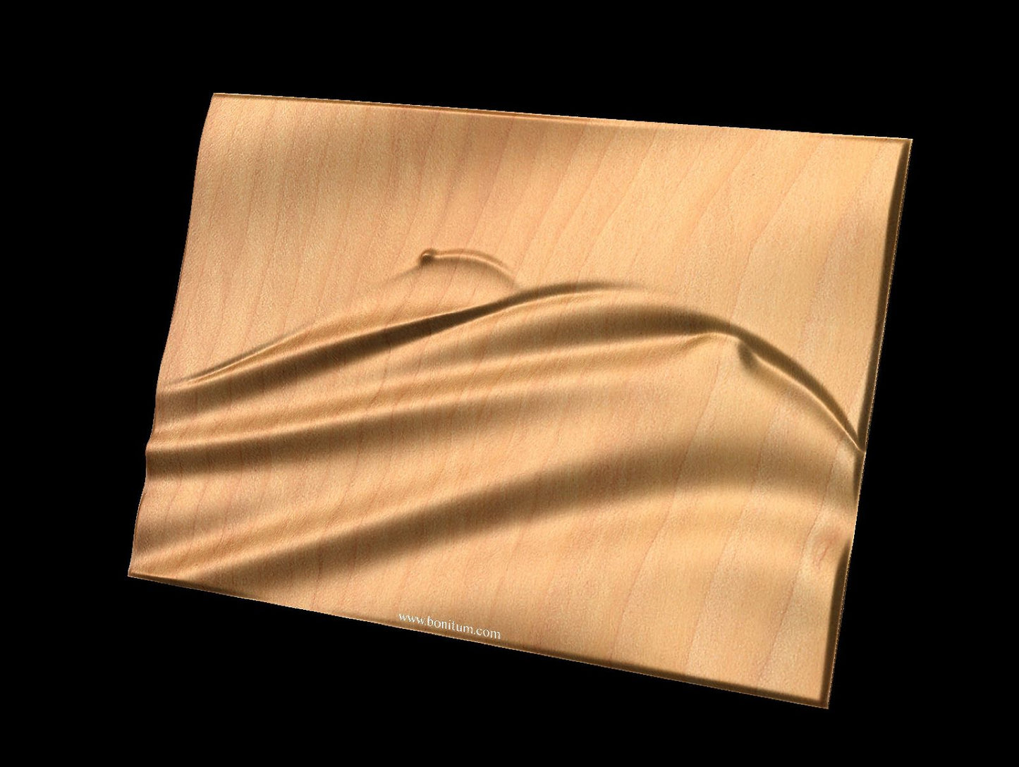 Feminine Dunes 0018 Decorative abstract 3D relief sculpture model for CNC machining - Bonitum CNC Model Studio