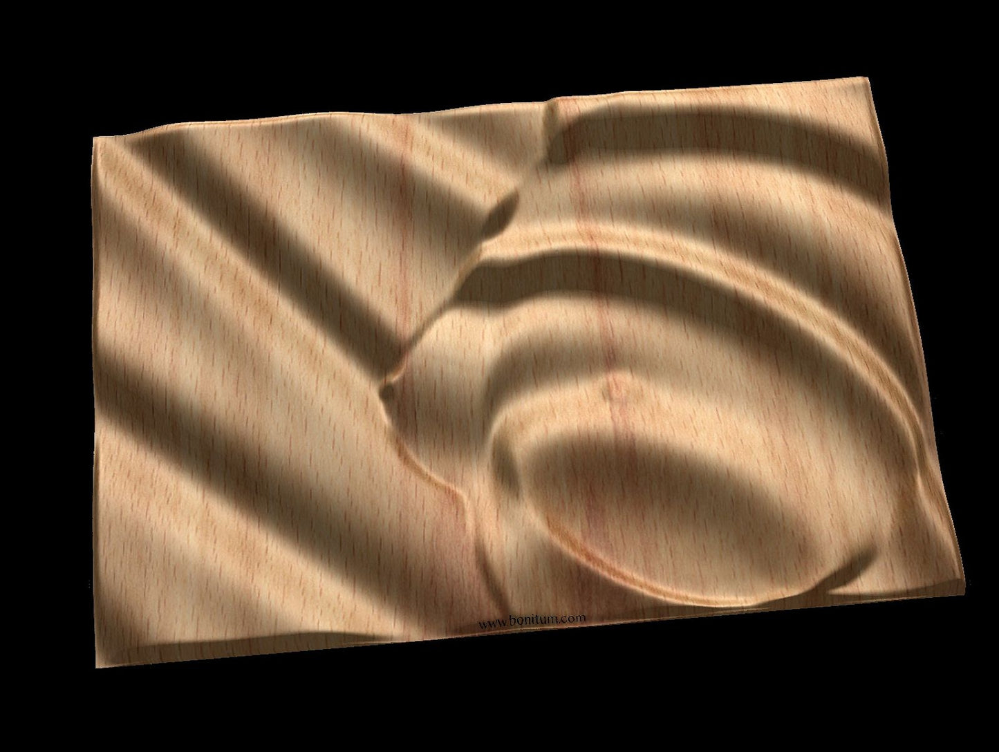 Feminine Dunes 0210 Decorative abstract 3D relief sculpture model for CNC machining - Bonitum CNC Model Studio
